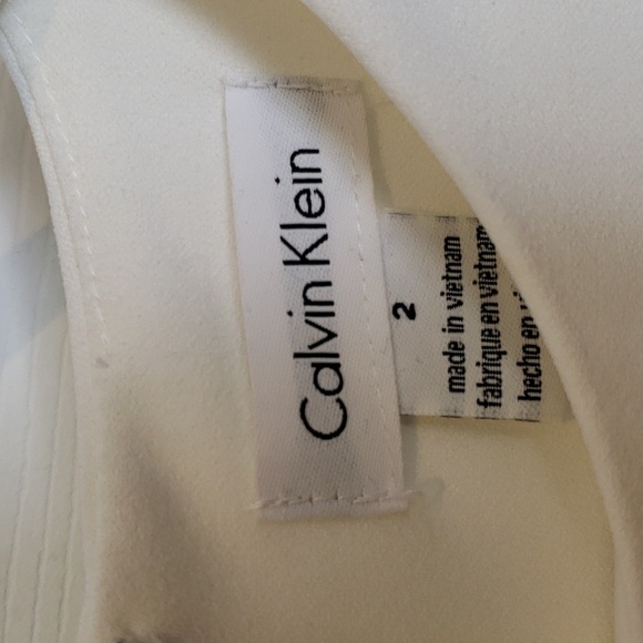 Calvin Klein Black and White Midi Dress - Picture 2 of 6